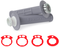 Puños Lock-On – CRFX-R 250 (04/17) 450X (05/17) 450R (02/16) KXF 04/ KLX 08/ RMZ(04/06) YZ 250F (Gris)