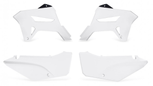 Tapa Lateral + Aleta Tanque Ride – TORNADO (Blanco)