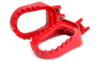 Pedaleira Shark - Inox – CRF 230 / TOIRNADO / CRF250F (Rojo)