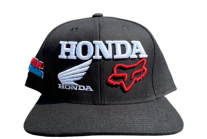 Gorra Visera Plana 114CLOTHES – HONDA – Negro