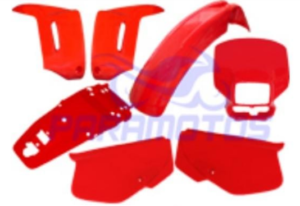 KIT PLASTICOS XL200 SIN STICKERS ROJO