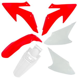 KIT PLASTICOS CRF 230 2008 ROJO / BLANCO